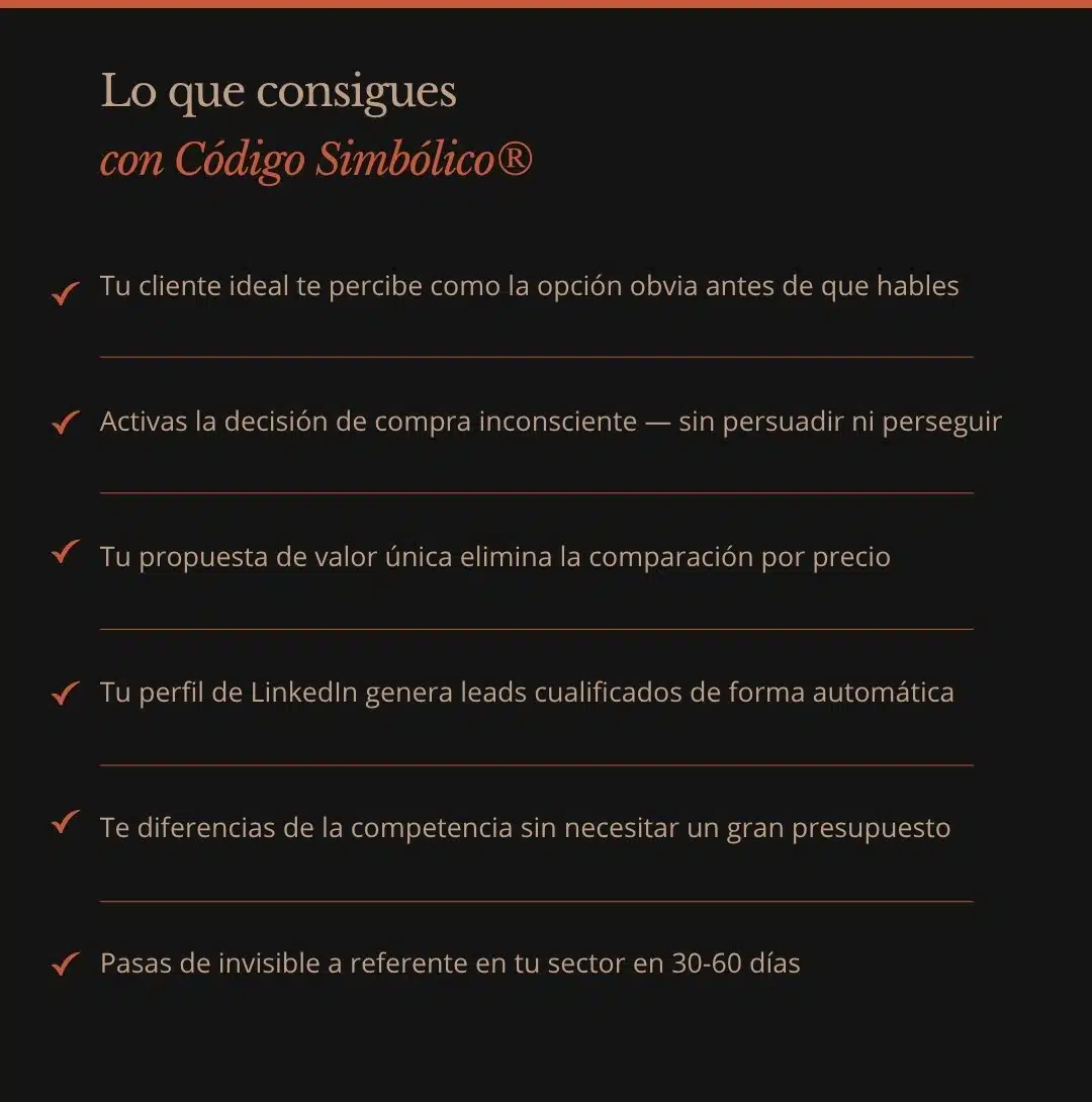 Lo que consigues con Código Simbólico®